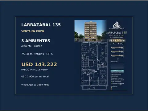 Departamento en venta: Avenida Larrazábal 100, Liniers